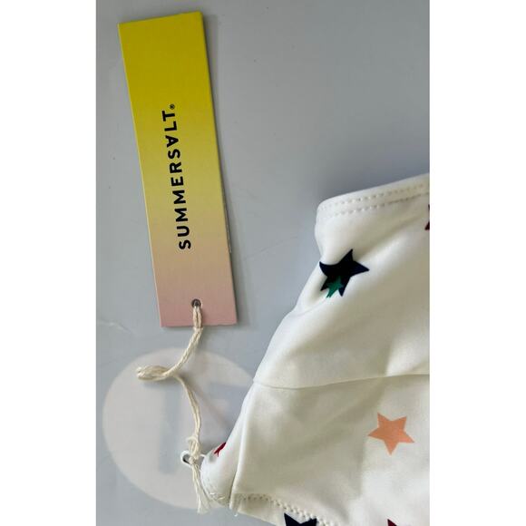 NWT!! SUMMERSALT Small Scatter Stars Home Edit Collaboration Bikini Top Size 6 - Picture 4 of 12